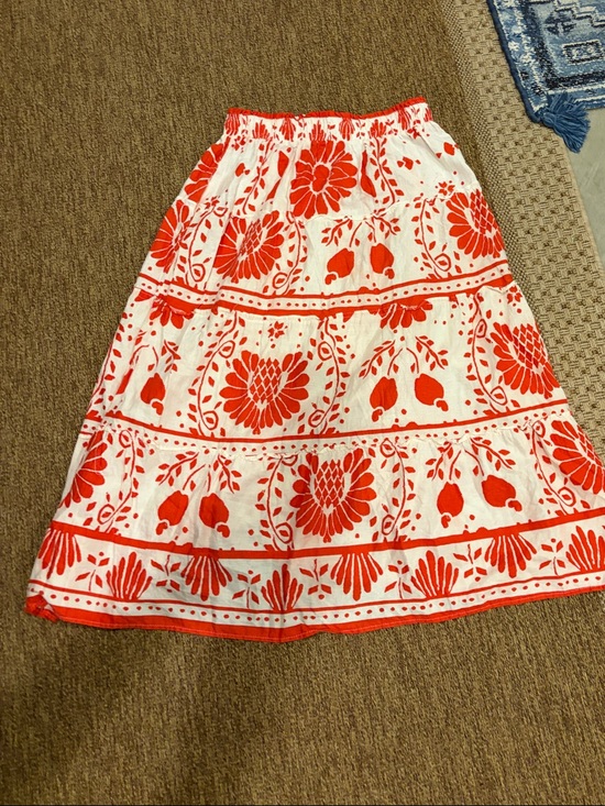 Haute Hippie Dresses & Skirts - Haute Hippie Red & White Abstract Print skirt